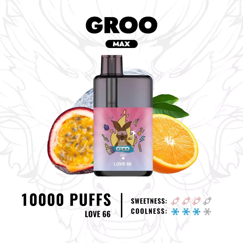 GROO MAX 10000 Puffs Love 66 Flavour Genuine Aussie Stock Low Nicotine Disposable Vape Pen No MOQ Best Seller