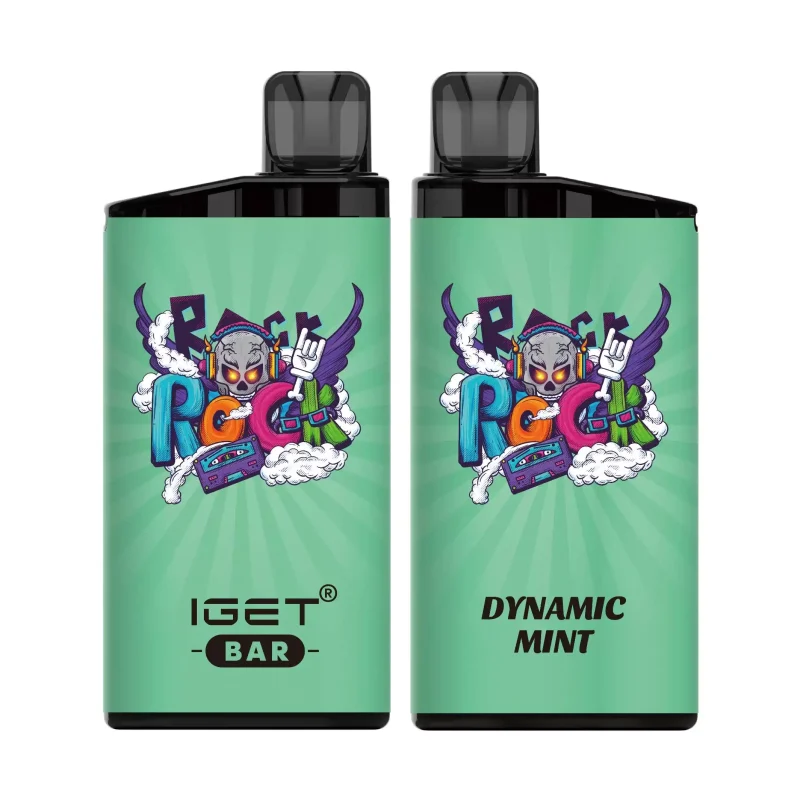 IGET BAR 3500 Puffs Dynamic Mint Flavour Genuine Aussie Stock Low Nicotine Rechargeable Disposable Vape Pen No MOQ Best Seller