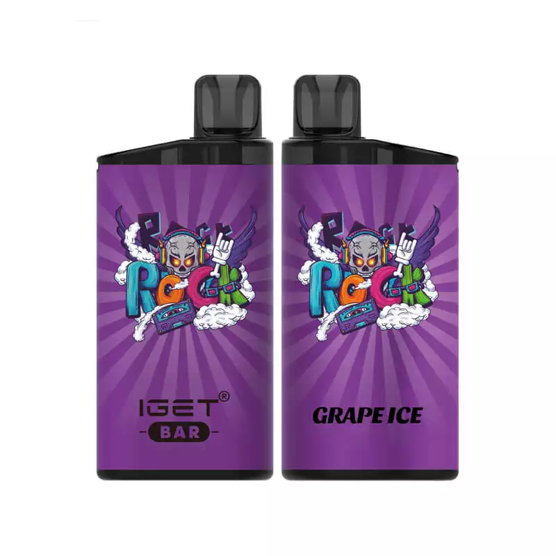IGET BAR 3500 Puffs Grape Ice Flavour Genuine Aussie Stock Low Nicotine Rechargeable Disposable Vape Pen No MOQ Best Seller