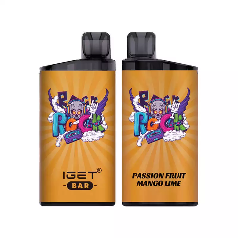 IGET BAR 3500 Puffs Passion Fruit Mango Lime Flavour Genuine Aussie Stock Low Nicotine Rechargeable Disposable Vape Pen No MOQ Best Seller