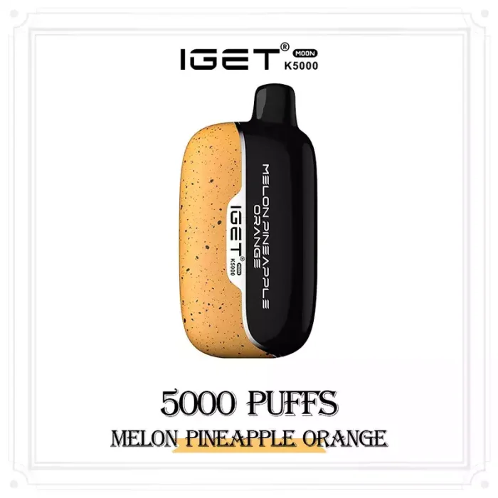 IGET MOON K5000 Puffs Melon Pineapple Orange Flavour Genuine Aussie Stock IGET MOON K5000 Melon Pineapple Orange Flavour 5000 Puffs Disposable Vape