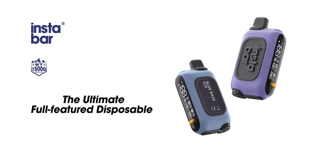 INSTABAR WT 15000 Puffs - Genuine Aussie Stock Low Nicotine Rechargeable Disposable Vape Pen No MOQ Best Seller 