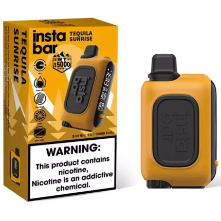 INSTABAR WT 15000 Tequila Sunrise Flavour Rechargeable 15000 PUFFS Disposable Vape