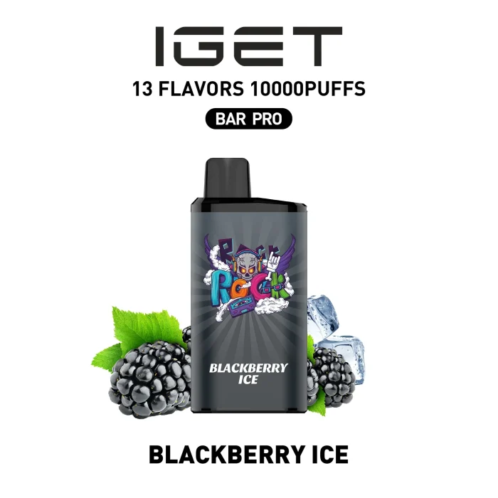 Blackberry Ice IGET BAR PRO 10000 PUFFS Blackberry Ice Flavour Disposable Vape