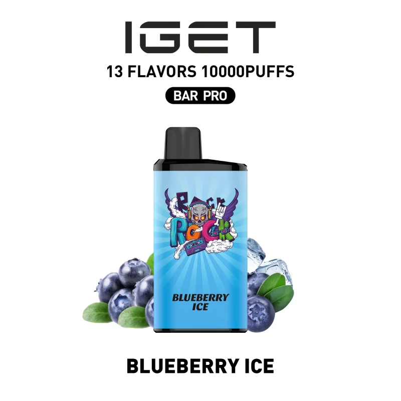 BlueberryIce IGET BAR PRO 10000 PUFFS Blueberry Ice Flavour Disposable Vape